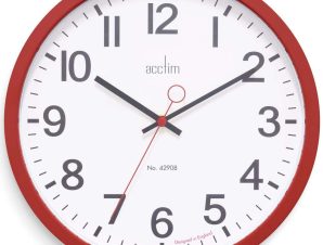Ρολόι Τοίχου Kempston ACCTIM27814 36x5m Red-White Acctim