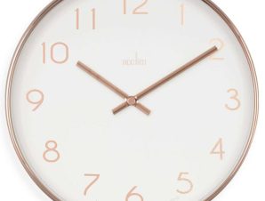 Ρολόι Τοίχου Elma ACCTIM22838 Φ25×4,2cm Copper-White Acctim