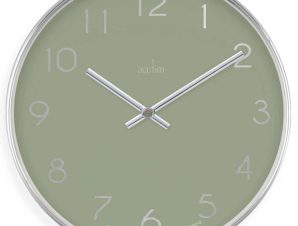 Ρολόι Τοίχου Elma ACCTIM22835 Φ25×4,2cm Chrome-Olive Acctim