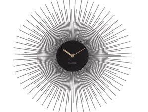 Ρολόι Τοίχου KA5817BK Peony D.45cm Black Karlsson