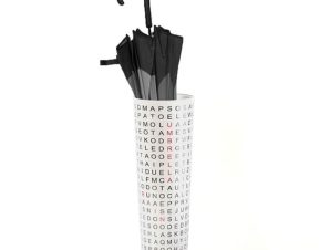 Ομπρελοθήκη HM1215 Crossword 50x25cm White Fisura