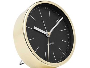 Επιτραπέζιο Ρολόι – Ξυπνητήρι Minimal KA5683BK Φ10cm Black Karlsson