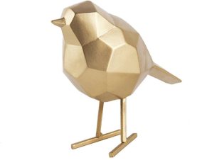 Διακοσμητικό Άγαλμα Bird PT3335GD 13,5×7,5x17cm Gold Present Time