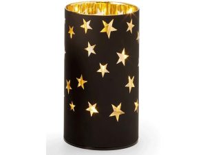 Κηροπήγιο Για Ρεσώ Led Star 239008 15,9cm Black-Gold Black Philippi