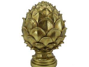 Διακοσμητικό Αντικείμενο Επιτραπέζιο Golden Pinus 022306 D16xH25cm Gold