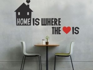 Home is…, Φράσεις, Αυτοκόλλητα τοίχου, 56 x 35 εκ.