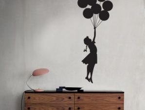 Ballon girl, Banksy, Αυτοκόλλητα τοίχου, 50 x 138 εκ.