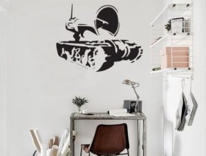 Propaganda, Banksy, Αυτοκόλλητα τοίχου, 80 x 62 εκ.