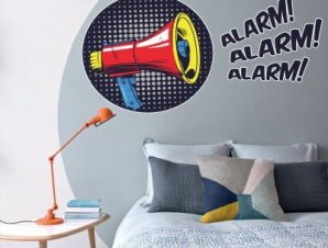 Alarm!, Κόμικς, Αυτοκόλλητα τοίχου, 100 x 50 εκ.