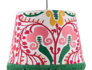 Φωτιστικό Οροφής Hungarian Embroidery CL50369 ø45xø55xH35 Pink-Multi MindTheGap