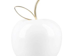 Διακοσμητικό Μήλο Keo 200055 9x12cm White-Gold
