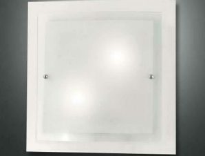 Φωτιστικό Οροφής – Πλαφονιέρα Naxar 3238-61-102 2xE27 60W 30x30cm White La Mia Luce