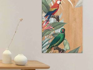 Πίνακας Parrots ML 21458 42x30x0,6cm Multi Ango
