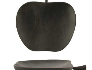 Μπολ Μήλο Ξύλινο EI1460 20cm Black
