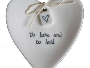 Καρδιά Για Δακτυλίδια To Have And To Hold 8,5×8,5cm White