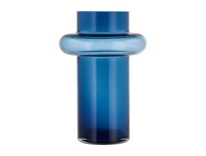 Βάζο Tube 23564 25cm Blue Lyngby Glass