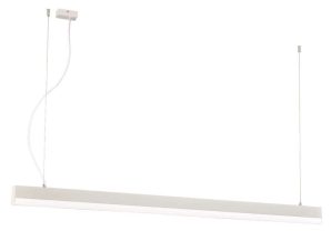 Φωτιστικό Οροφής – Ράγα Aria 3911-0018-3-W-N 150x120cm Led 4400Lm 40W 3000K White Viokef