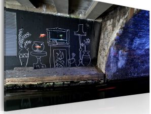 Πίνακας – My own piece of floor (Banksy) 60×40