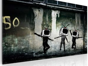 Πίνακας – TV heads dance (Banksy) 60×40