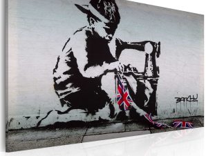 Πίνακας – Union Jack Kid (Banksy) 60×40