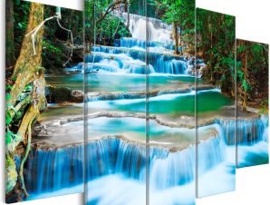 Πίνακας – Waterfall in Kanchanaburi (5 Parts) Wide 225×100