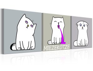 Πίνακας – Miezekotze: Cat Trio 120×40