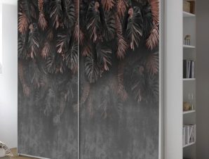 Dark Leaves, Φόντο – Τοίχοι, Αυτοκόλλητα ντουλάπας, 100 x 71 εκ.