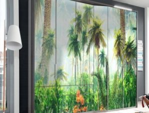 Tropic Jungle, Φύση, Αυτοκόλλητα ντουλάπας, 100 x 41 εκ.