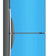 Light-Blue, Μονόχρωμα, Αυτοκόλλητα ψυγείου, 50 x 85 εκ.