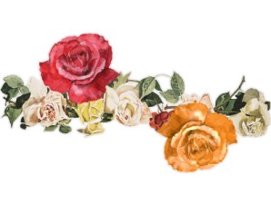 Vintage Roses, Δέντρα – Λουλούδια, Αυτοκόλλητα τοίχου, 90 x 45 εκ.