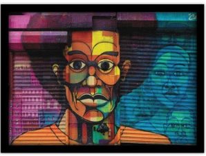 Αφρικανός άντρας, Street art, Πίνακες σε καμβά, 30 x 20 εκ.