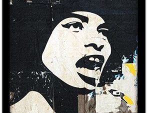 Γυναίκα που φωνάζει, Street art, Πίνακες σε καμβά, 20 x 30 εκ.