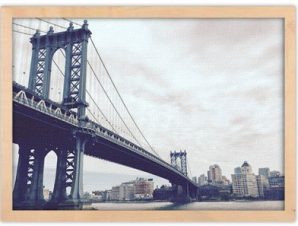Γέφυρα του Μανχάταν, Vintage, Πίνακες σε καμβά, 30 x 20 εκ.