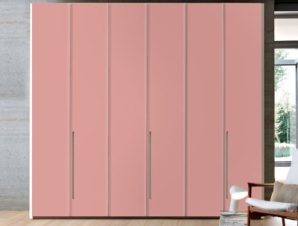 Dalhia-Pink, Μονόχρωμα, Αυτοκόλλητα ντουλάπας, 40 x 123 εκ.