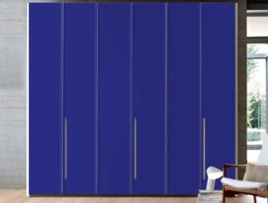 Electric-Blue, Μονόχρωμα, Αυτοκόλλητα ντουλάπας, 40 x 123 εκ.