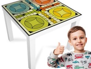 Παιχνίδι με σχήματα, Τραπέζια LACK, Αυτοκόλλητα έπιπλων, 55 x 55 εκ.