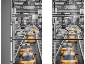 Ταξί στη λεωφόρο Park, Νέα Υόρκη, Πόλεις – Ταξίδια, Αυτοκόλλητα ψυγείου, 50 x 85 εκ.