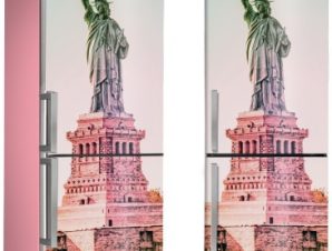 Ρετρό Άγαλμα της Ελευθερίας, Πόλεις – Ταξίδια, Αυτοκόλλητα ψυγείου, 50 x 85 εκ.