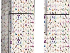 Γεωμετρικό μοτίβο με τρίγωνα, Μοτίβα, Αυτοκόλλητα ψυγείου, 50 x 85 εκ.