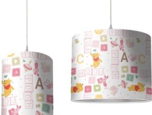 A,C,Winnie the Pooh pattern, Παιδικά, Φωτιστικά οροφής, [Ø 25 x 40 εκ.]
