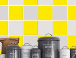 Lemon-Yellow, Μονόχρωμα, Αυτοκόλλητα ψυγείου, 50 x 85 εκ.