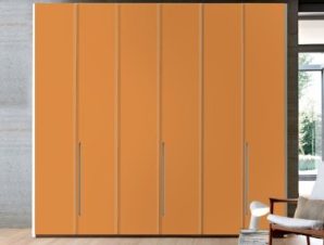Light-Orange, Μονόχρωμα, Αυτοκόλλητα ντουλάπας, 40 x 123 εκ.