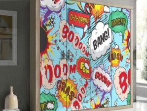 BANG!, Κόμικς, Αυτοκόλλητα ντουλάπας, 100 x 100 εκ.