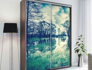 Xρώματα του φθινοπώρου, Φύση, Αυτοκόλλητα ντουλάπας, 100 x 100 εκ.