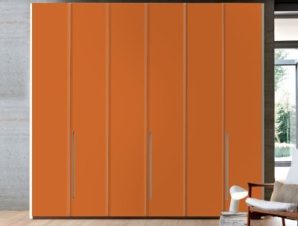 Orange, Μονόχρωμα, Αυτοκόλλητα ντουλάπας, 40 x 123 εκ.