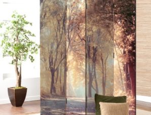 Ηλιόλουστο Φθινοπωρινό Δάσος, Φύση, Παραβάν, 80 x 180 εκ. [Δίφυλλο]
