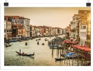 Γόνδολες στο κανάλι της Βενετίας, Πόλεις – Ταξίδια, Πόστερ, 30 x 20 εκ.