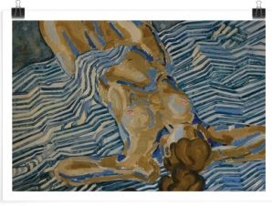 Γυμνή ξαπλωμένη γυναίκα, Ζωγραφική, Πόστερ, 30 x 20 εκ.