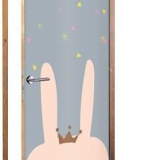 Queen Rabbit, Παιδικά, Αυτοκόλλητα πόρτας, 60 x 170 εκ.