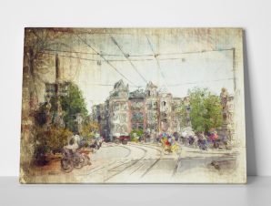 Πίνακας ARTISTIC STREETS OF AMSTERDAM